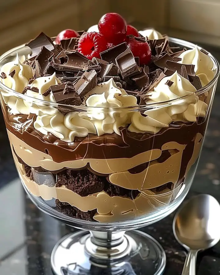baileys chocolate cheesecake trifle