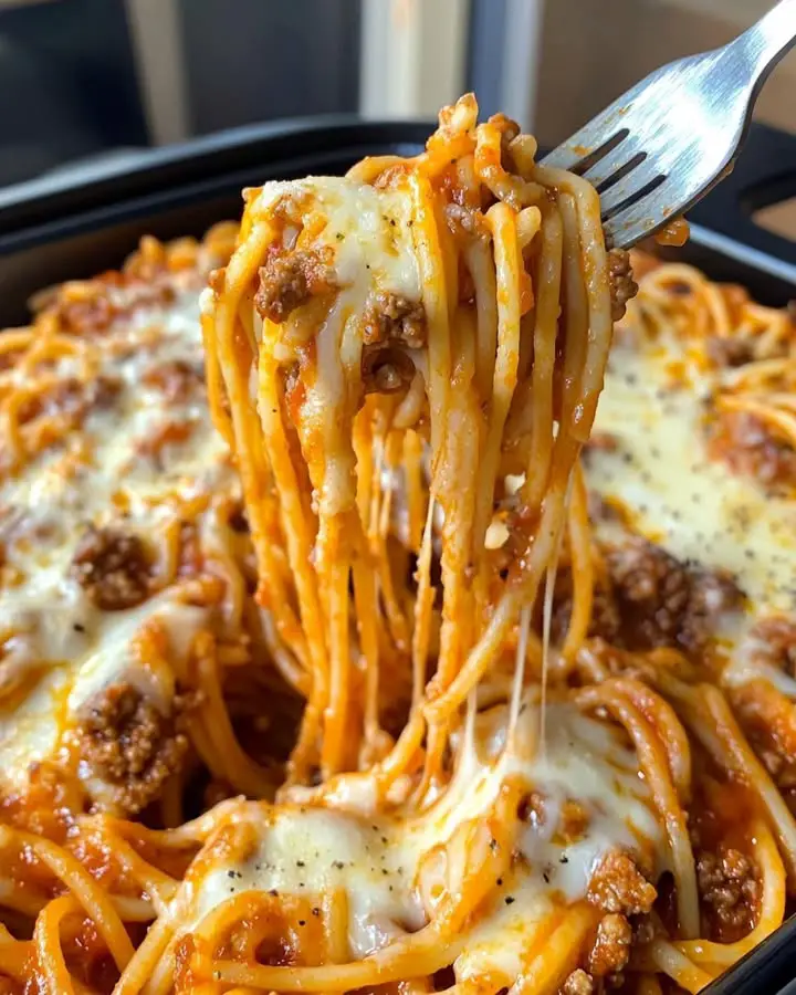 baked cream cheese spaghetti
