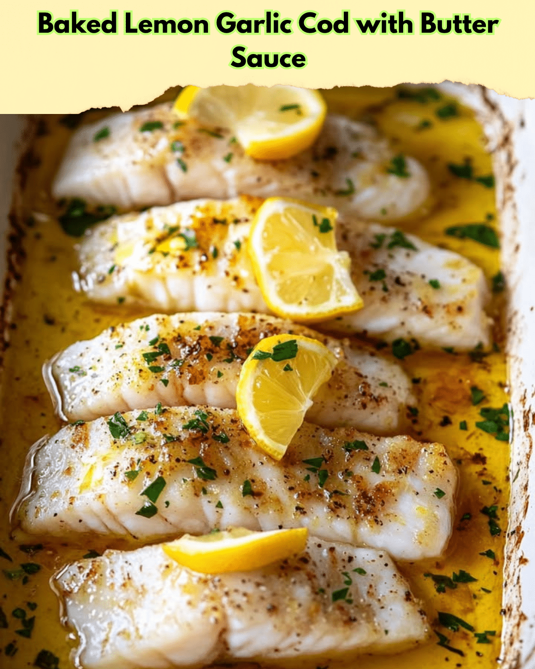 baked lemon garlic cod