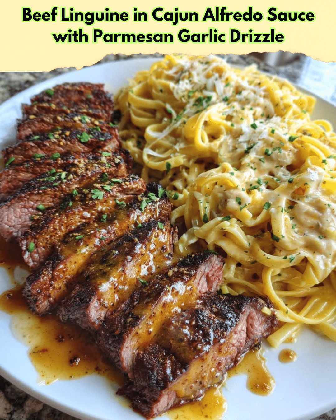 beef linguine cajun alfredo sauce