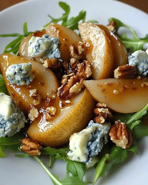 best caramelized pear blue cheese salad
