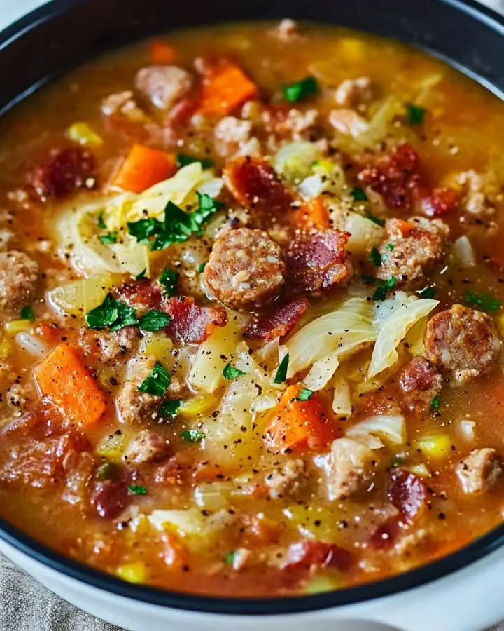 best sausage bacon cabbage soup