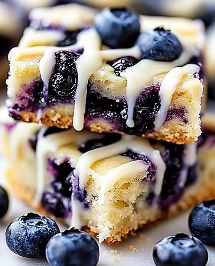 best zesty blueberry lemon bars