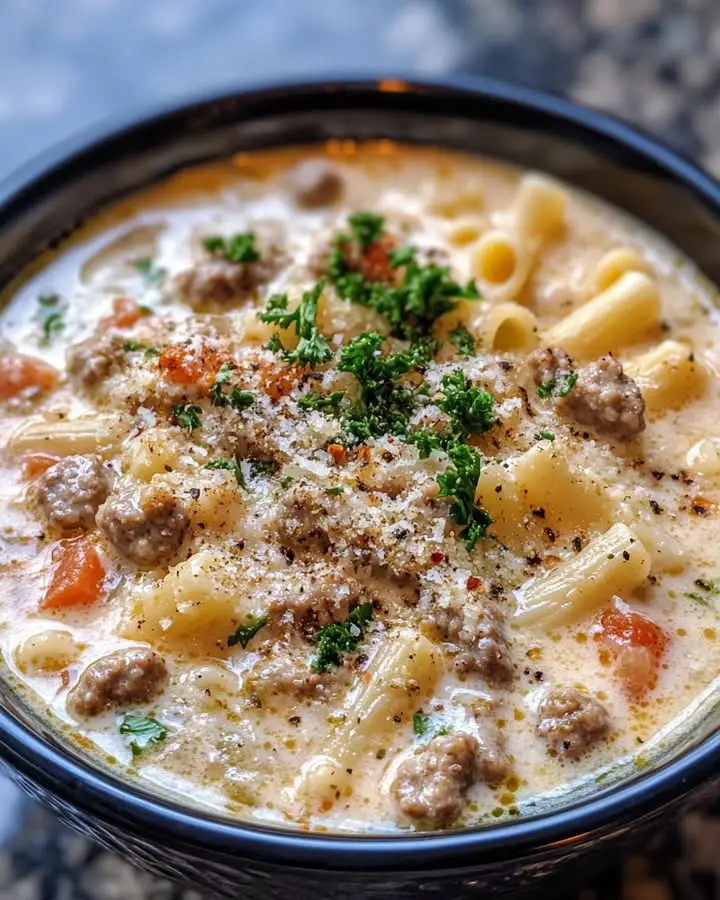 creamy parmesan sausage soup easy
