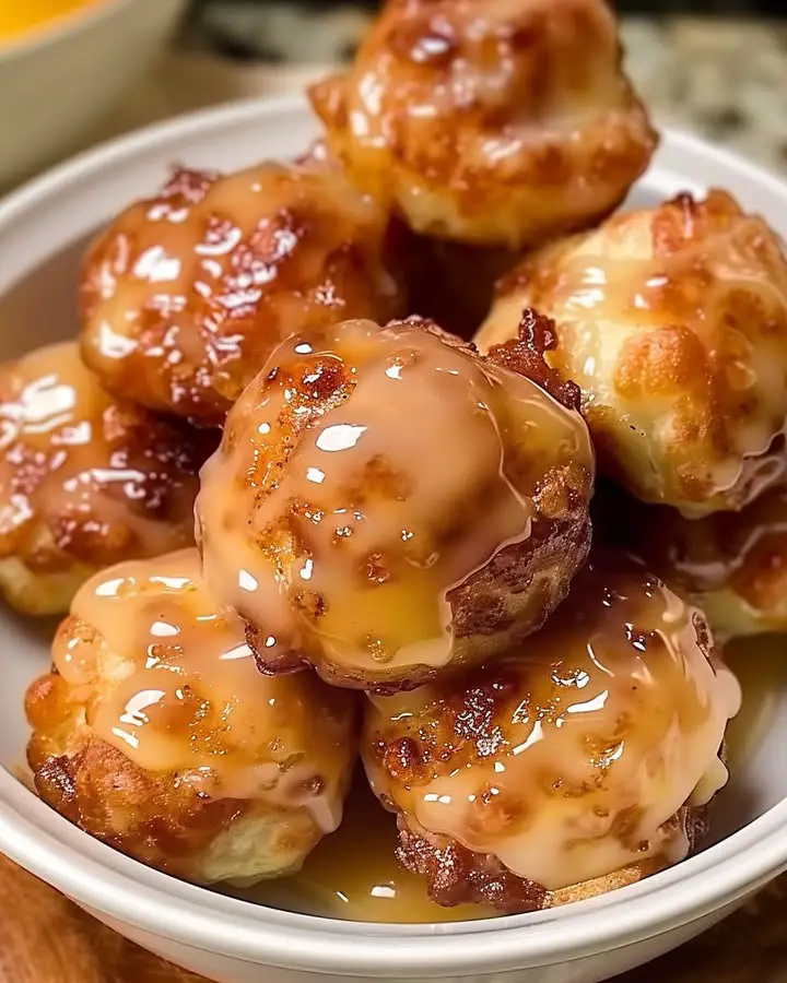 easy baked apple fritter bites