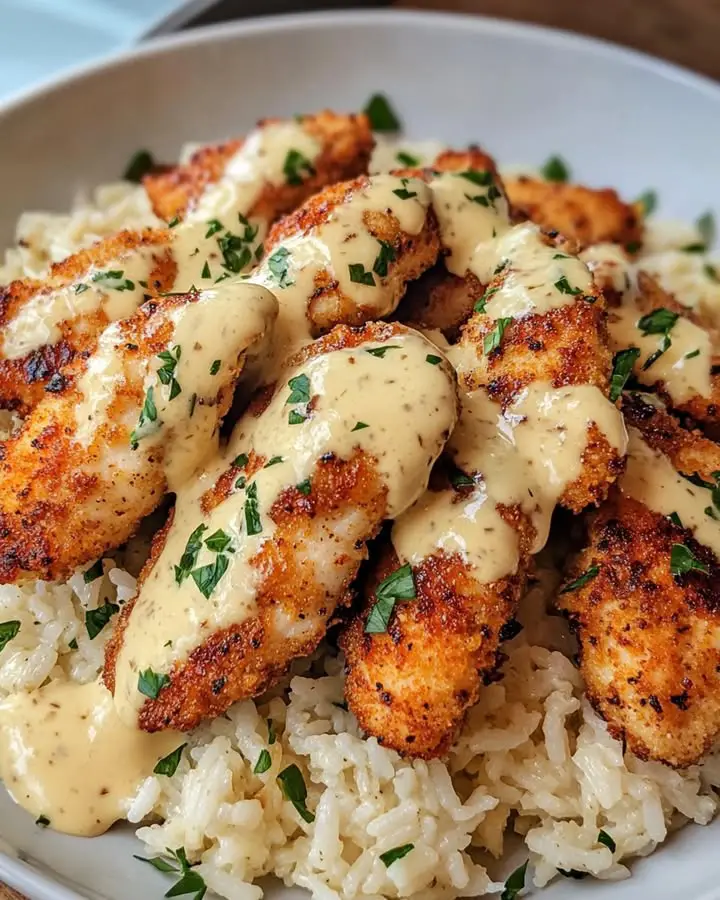 easy chicken bites garlic rice