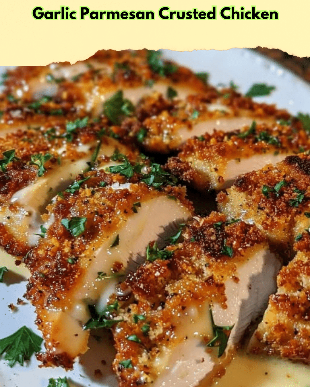 garlic parmesan crusted chicken
