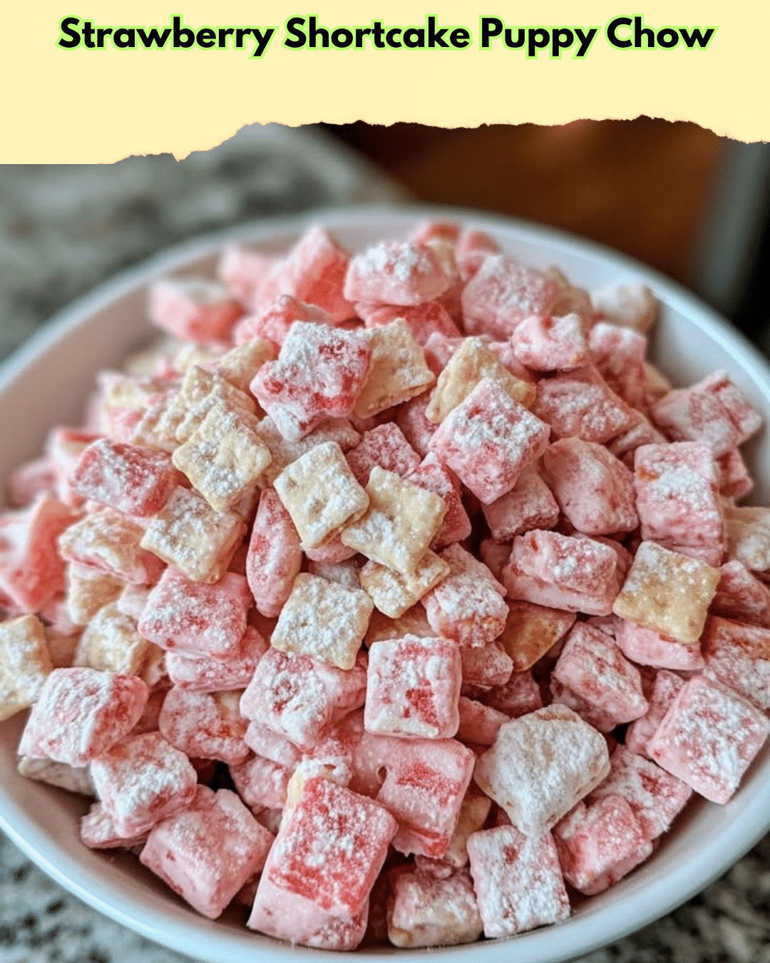 strawberry shortcake puppy chow