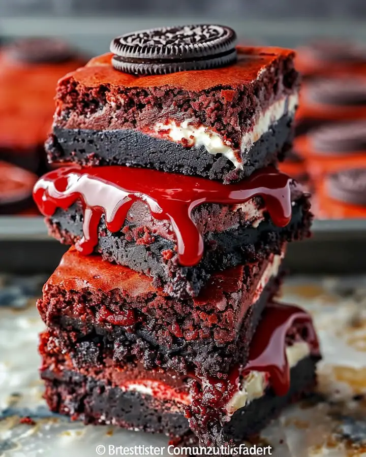 ultimate red velvet oreo brownies
