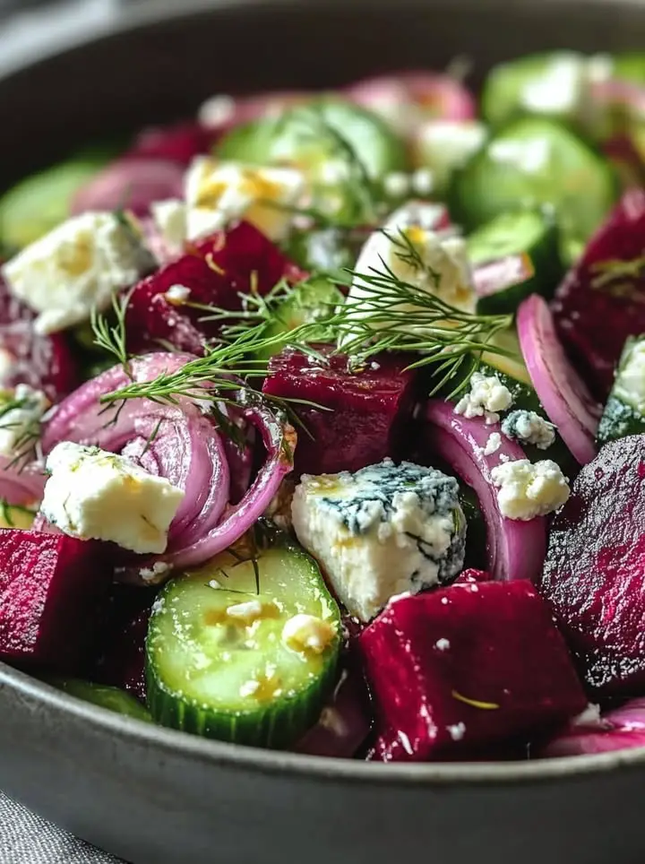 beet salad feta cucumbers dill
