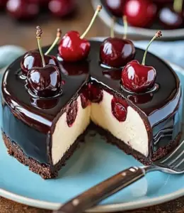 black forest cheesecake