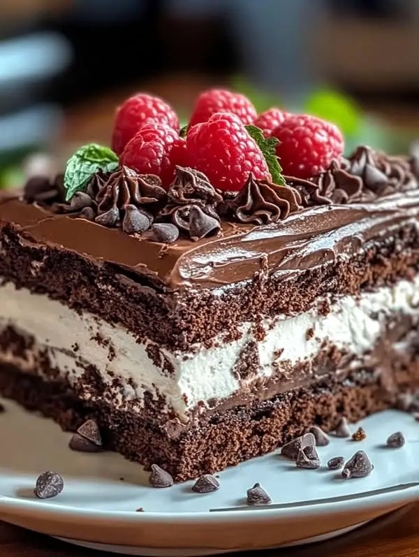 brownie refrigerator cake