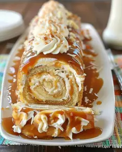 caramel swirl birthday cake roll