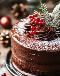 christmas choco cake