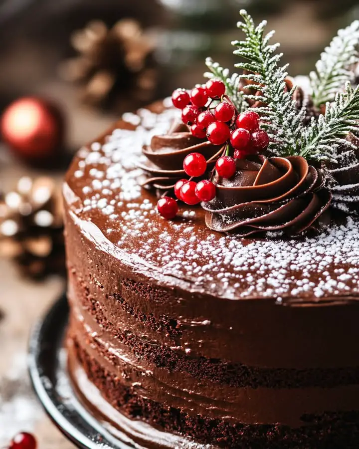 christmas choco cake