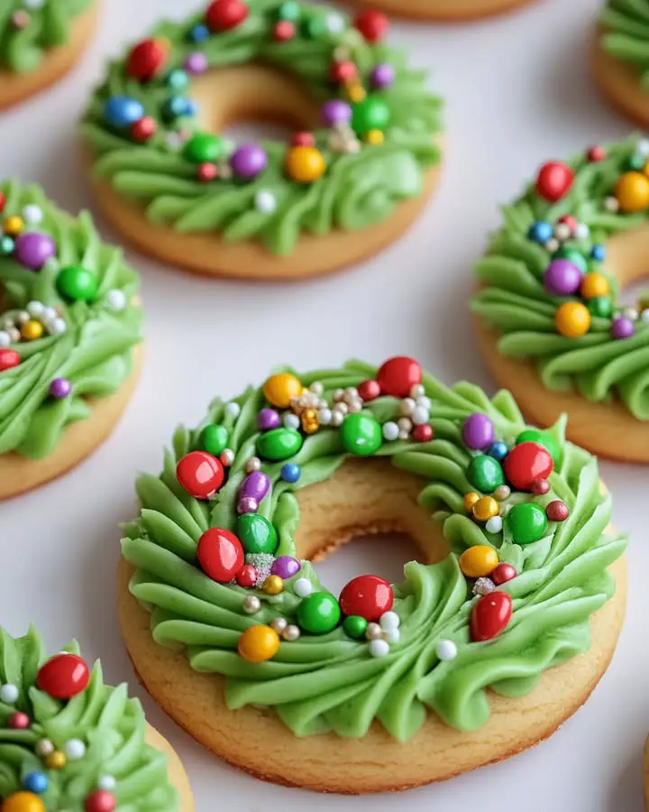 christmas wreath cookies