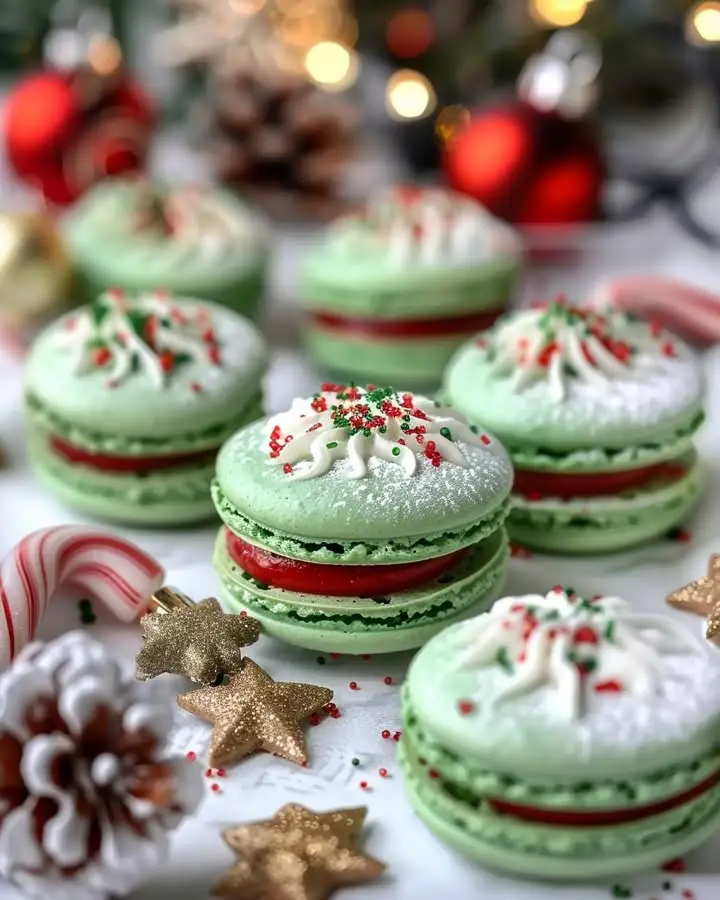 festive christmas macarons