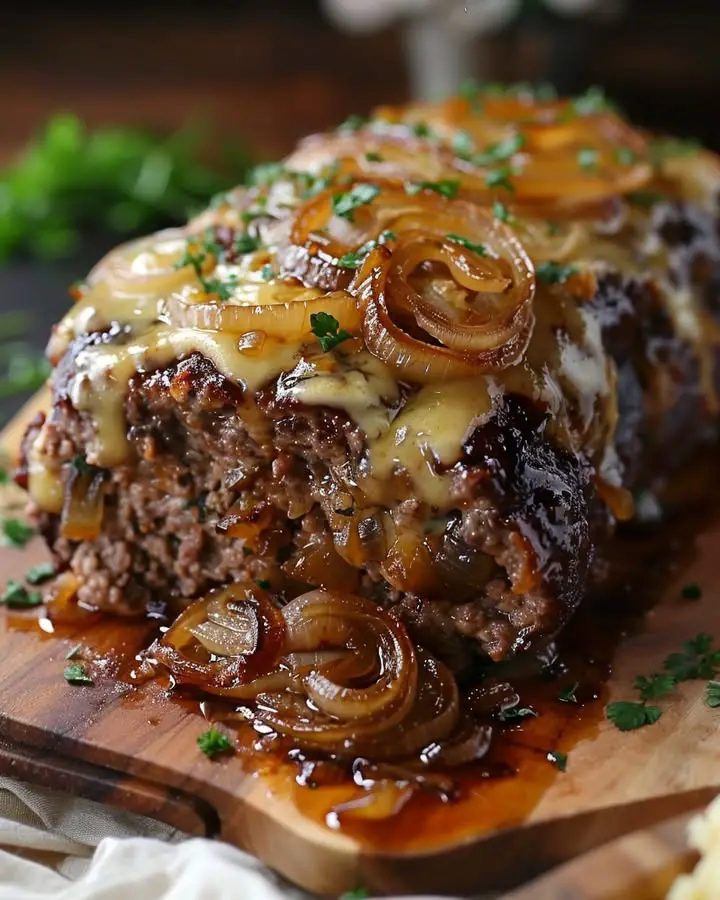 french onion meatloaf slow cooker