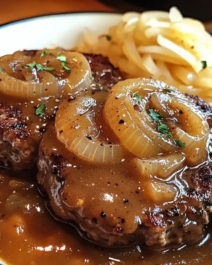 hamburger steaks onion gravy