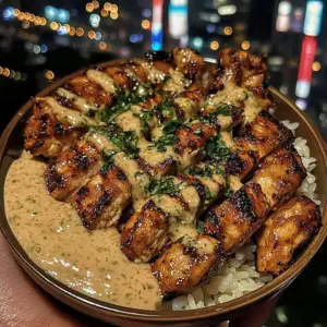 honey sriracha chicken rice bowls