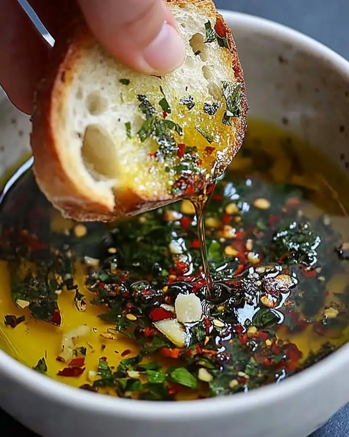 irresistible olive oil bread dip