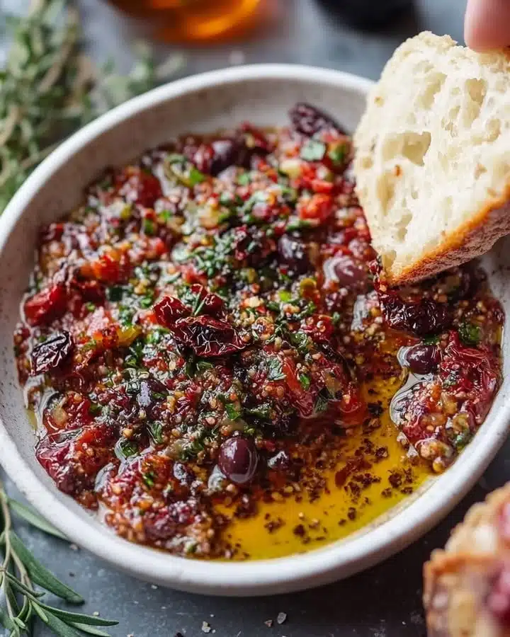 mediterranean olive oil dip