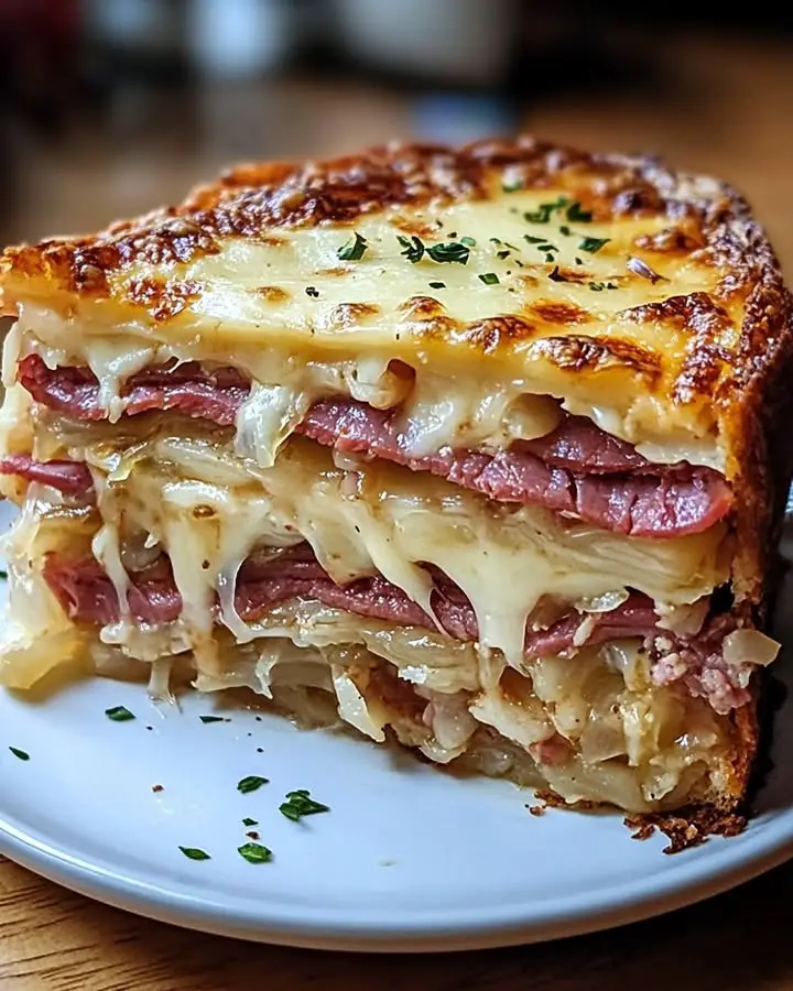 savory reuben bake corned beef