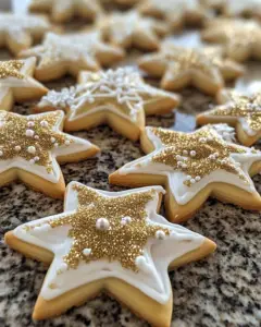 sugar cookies royal icing glitter