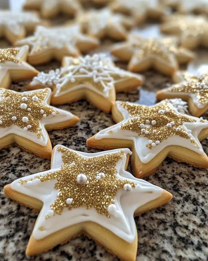 sugar cookies royal icing glitter